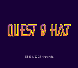 Earthbound - Hat Quest Title Screen